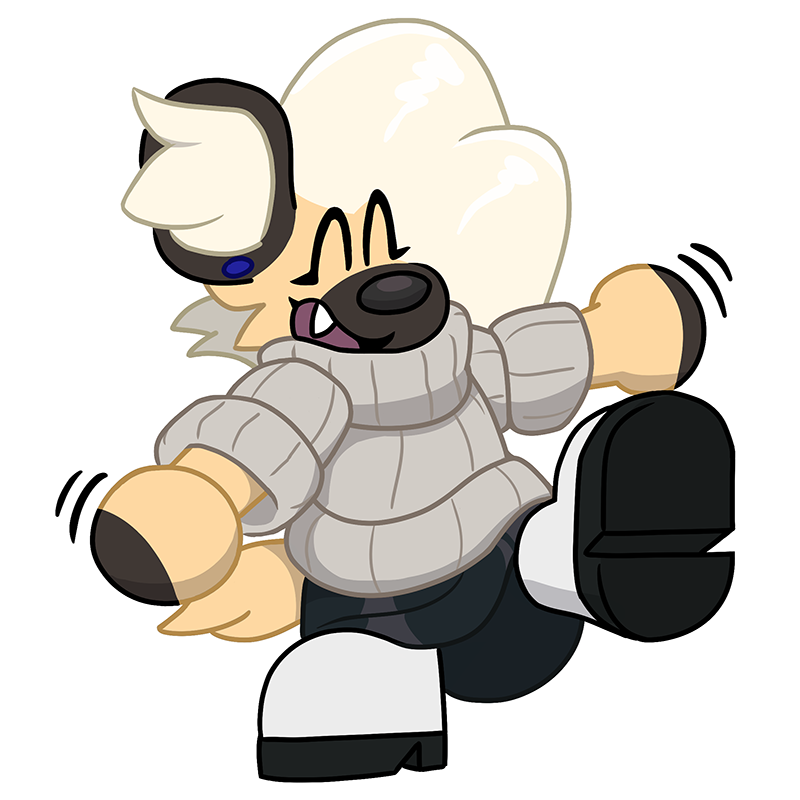 The same, but as sticker style image with a white border, on a transparent background