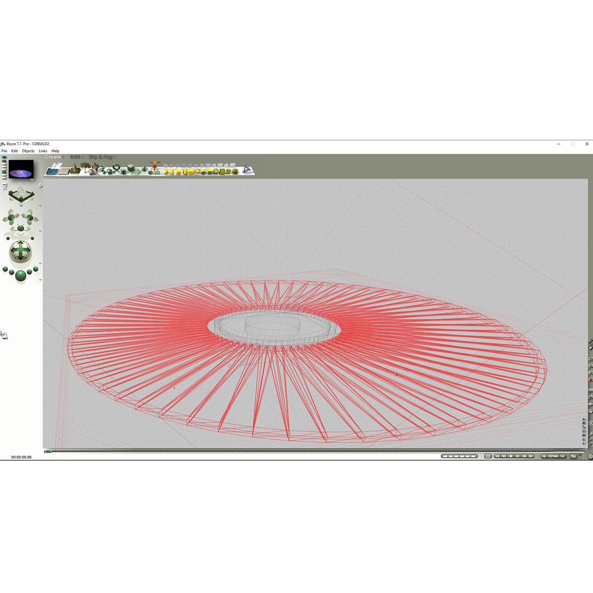 The same, wireframe view